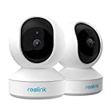 Cameras for Home Security, REOLINK 4MP HD Plug-in Security Camera Indoor Wireless, Dual-Band Nanny Cam/Pet Camera, Home Cameras with App for Phone, Motion Alert, Night Vision, E1 Pro (2 Pack)