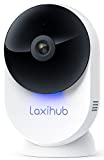 5GHz WiFi Security Camera Indoor Baby Monitor Cam Laxihub White Home Pet/Dog/Cat Camera with App, 5Ghz/2.4Ghz Dual Bands,1080P FHD Night Vision, 2-Way Audio, Motion Detection Area Customized