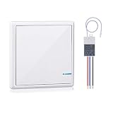 Wsdcam Wireless Light Switch and Receiver Kit Outdoor 1900 ft Indoors 229 ft - Remote Control Ceiling Lamp LED Bulb - IP66 Waterproof
