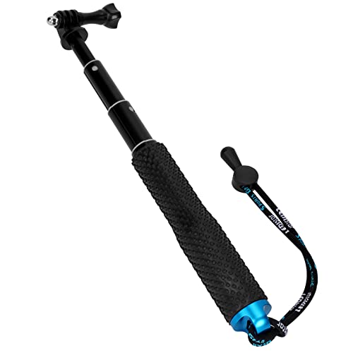 Foretoo Selfie Stick,19”Waterproof Hand Grip Adjustable Extension Monopod Pole Compatible with Gopro Hero 7 6 5 4 2 1 AKASO, Xiaomi Yi,SJCAM SJ4000 SJ5000 SJ6000 ect
