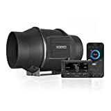 AC Infinity CLOUDLINE T6, Quiet 6” Inline Duct Fan with Temperature Humidity Controller, Bluetooth App - Ventilation Exhaust Fan for Heating Cooling Booster, Grow Tents, Hydroponics