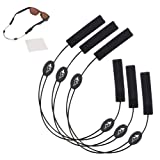 Adjustable Eyeglass Strap (3 Pack Mountain Style) - No Tail Sunglass Strap - Eyewear String Holder - With Bonus Glasses Cleaning Cloth - 3 Pack