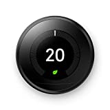 Google Nest Learning Thermostat - Programmable Smart Thermostat for Home - 3rd Generation Nest Thermostat - Works with Alexa - Black
