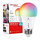 Sengled Smart Light Bulb, Color Changing Light Bulb, WiFi Light Bulbs No Hub Required, Smart Bulbs that Work with Alexa & Google Home, Smart LED A19 RGB Light Bulbs, 1 Pack