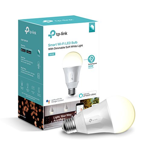Kasa Smart LB100 Dimmable LED WiFi 800LB TUNABLE, Smart Bulb, 1 Count (Pack of 1), Soft Warm White