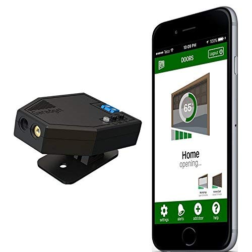 Garadget WiFi Smart Garage Door Controller - Control Existing Garage Door with Free iOS/Android App, Alexa, Google Home, IFTTT & Home Automation. USA Servers.