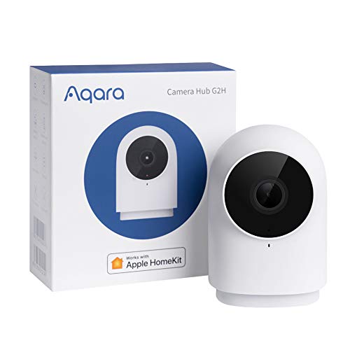 Aqara Security Camera, HomeKit Secure Video Indoor Camera, Night Vision, Two-Way Audio, 1080P HD Plug-in Indoor Cam, Security Home Camera, Smart Home Bridge for Alarm System, Works with IFTTT