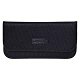 Faraday Bag, Wisdompro RFID Signal Blocking Bag Shielding Cage Pouch Wallet Case for Cell Phone Privacy Protection and Car Key FOB, Anti-Tracking, Anti-Spying Case Blocker - Black